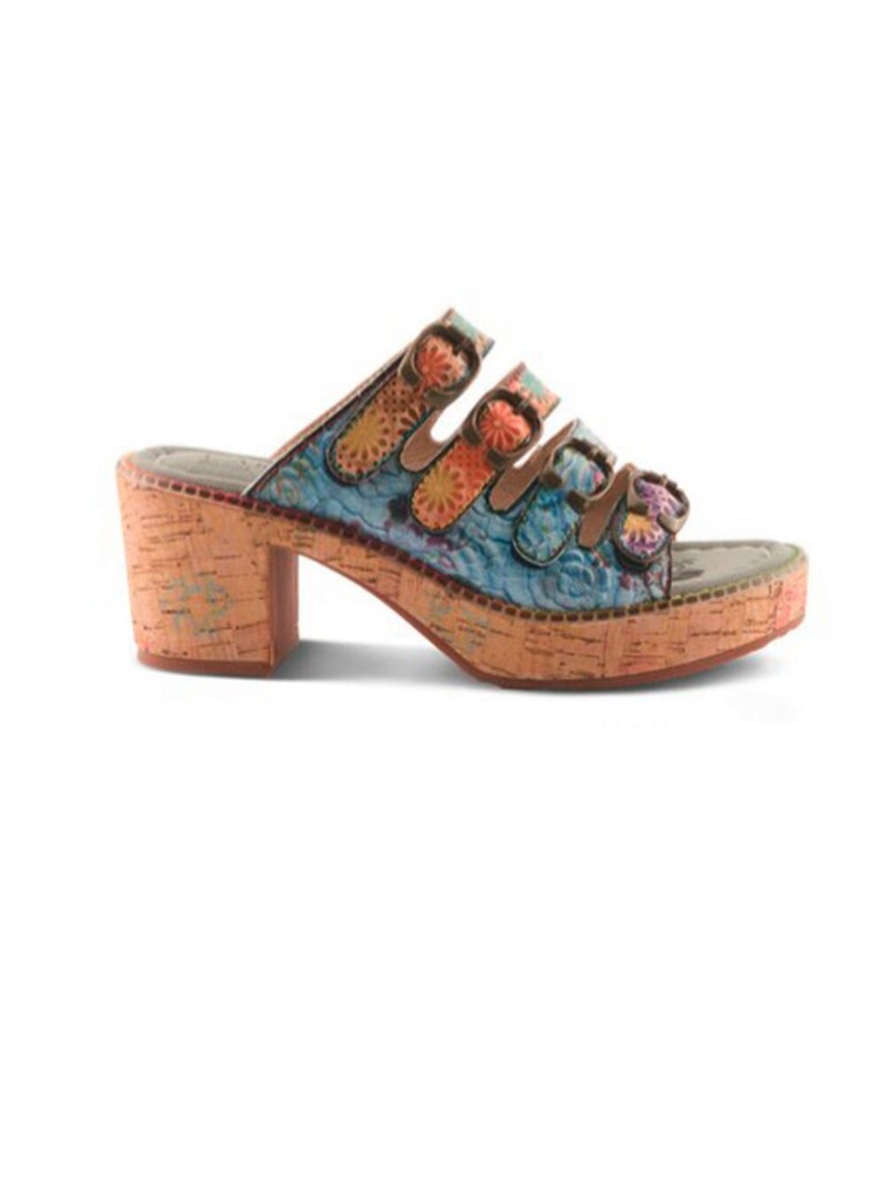 L'ARTISTE MULTICOLOR TEETIMER SANDALS